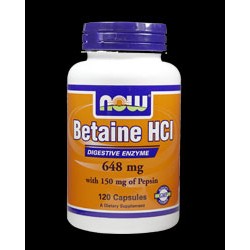 NOW Foods Betaine HCl 648 мг en