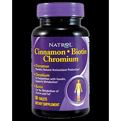 Natrol Cinnamon / Biotin / Chromium en