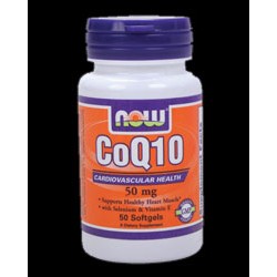 NOW Foods CoQ10 50 мг + Витамин Е
