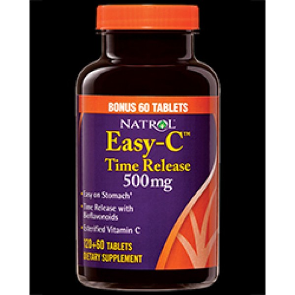 Natrol Easy-C Time Release 500mg предпазва тъканите и костите