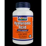 NOW Hyaluronic Acid with MSM подпомага хрущялите