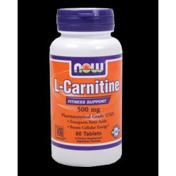 NOW Foods L-Carnitine 500 мг - 30 капсули