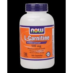 NOW Foods L-Carnitine 500 мг - 180 капсули