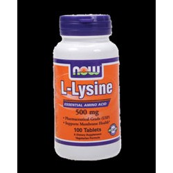 NOW Foods L-Lysine - 100 таблетки
