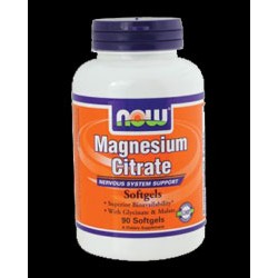 NOW Foods Magnesium Citrate 134 мг - 90 дражета