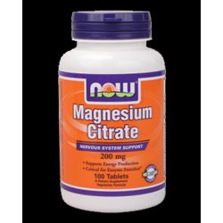 NOW Foods Magnesium Citrate 200 мг - 100 таблетки