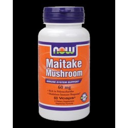 NOW Foods Maitake Mushrooms 60 мг