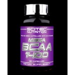 SCITEC MEGA BCAA 1400 спомага за увеличаване на мускулната маса и повишава силата