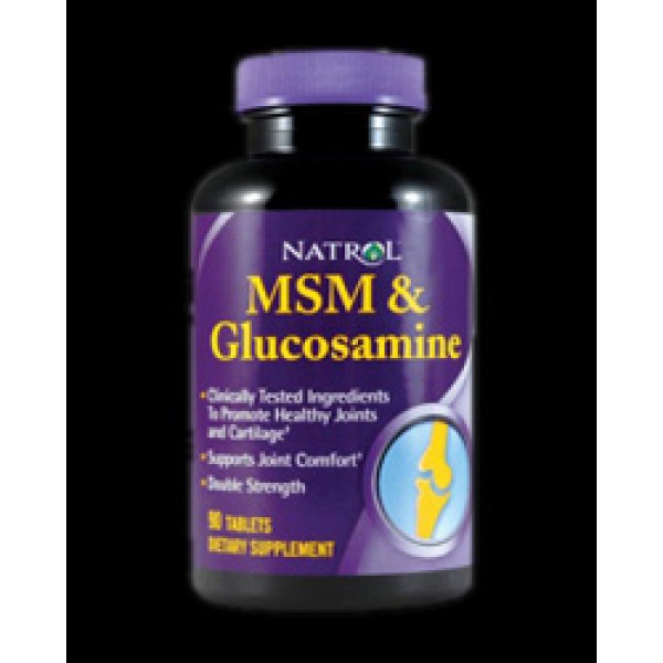 Natrol MSM & Glucosamine подпомага възстановяването на ставите и сухожилията
