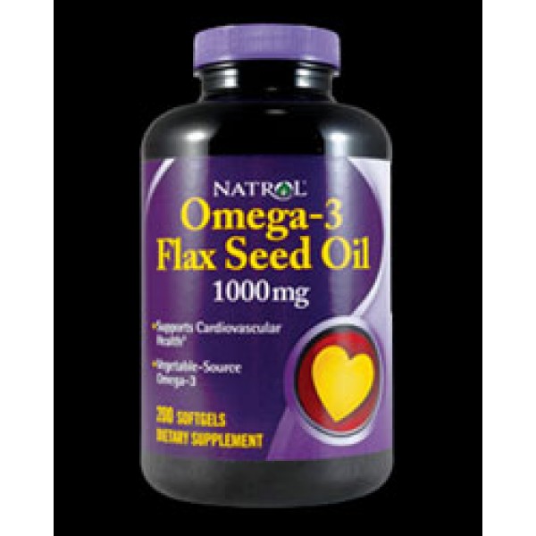 Natrol Omega 3 Flax Seed Oil подпомага сърдечната функция