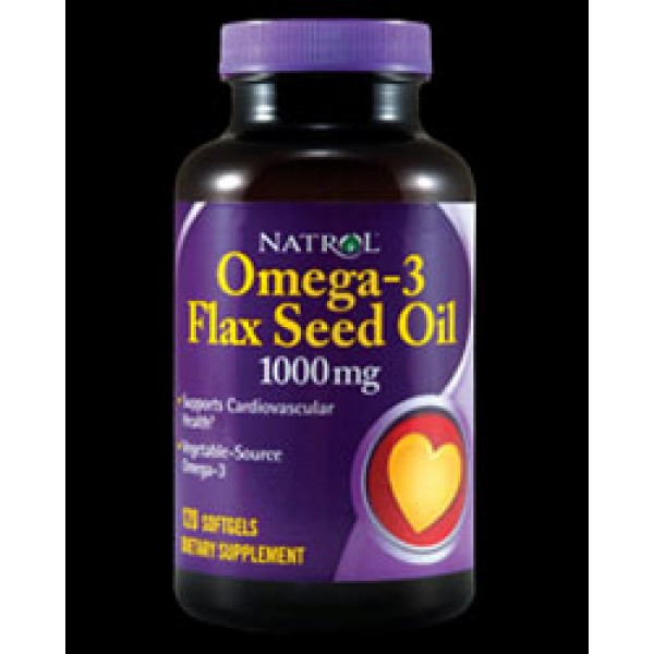 Natrol Omega 3 Flax Seed Oil подпомага сърдечната функция