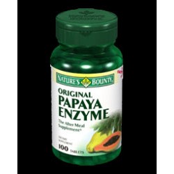Nature's Bounty Papaya Enzyme en