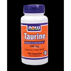 NOW Foods Taurine 500 мг - 100 капсули
