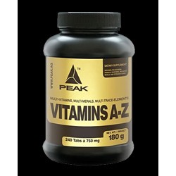PEAK VITAMINS (A-Z)