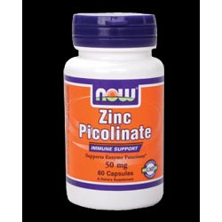NOW Foods Zinc Picolinate 50 мг - 60 капсули