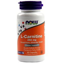 NOW Foods L-Carnitine 500 мг - 60 капсули