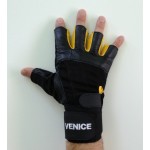 VENICE Мъжки ръкавици за фитнес черни с накитник