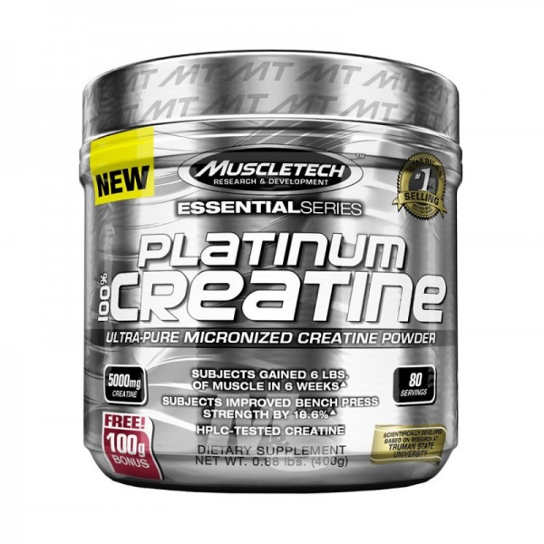 MuscleTech Platinum Creatine повишава силата и издръжливостта