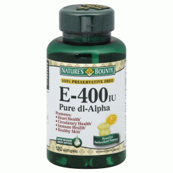 Nature's Bounty Vitamin E-400 IU - 120 гелкапсули
