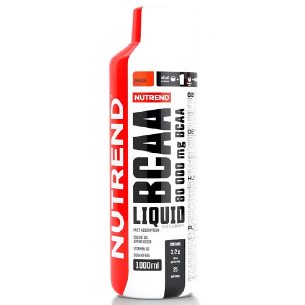 NUTREND BCAA Liquid BCAA течни подобрява възстановителните процеси